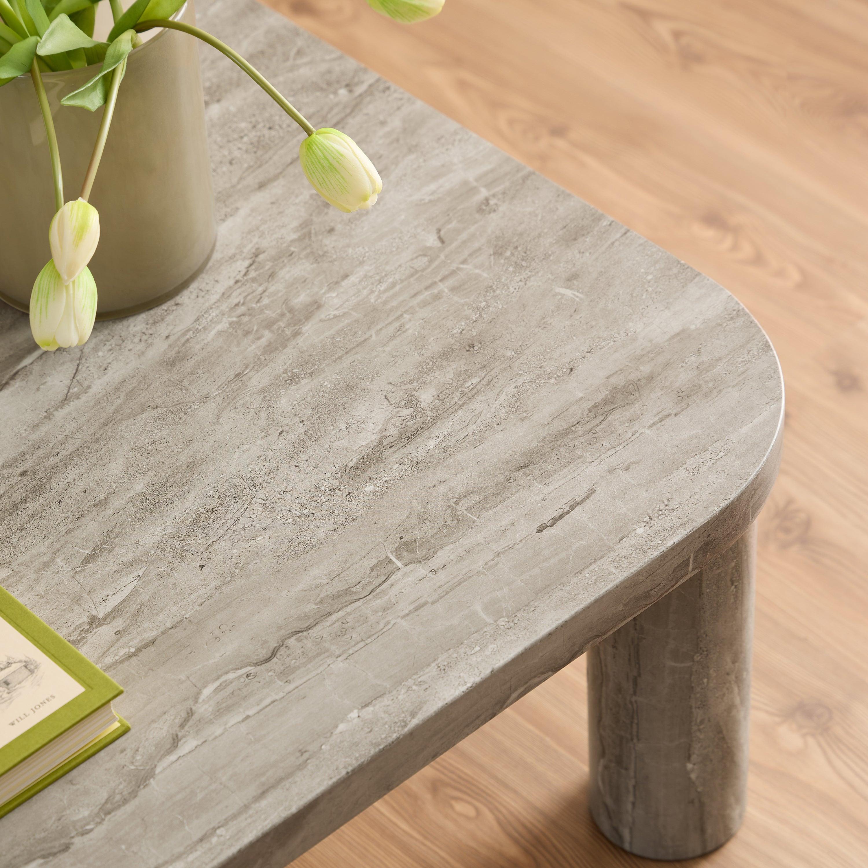 Solano Square Coffee Table in Grey 60 x 60 cm - image 4
