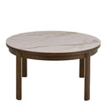 Southampton Round Coffee Table in Cream Ceramic 90x45cm - image 2