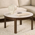 Southampton Round Coffee Table in Cream Ceramic 90x45cm - image 4
