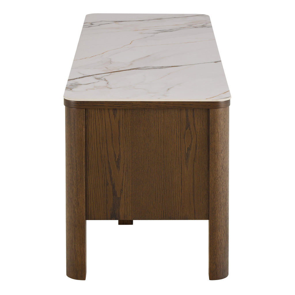Southampton TV Unit 2 Doors 1 Shelf in Ceramic Cream - image 3