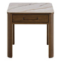 Southampton Square Side Table 1 Drawer in Cream Ceramic - image 2