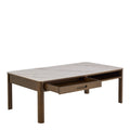 Southampton Rectangular Coffee Table 1 Drawer 1 Shelf in Cream Ceramic - image 4