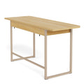 Darlington Console Table with 2 Open Shelves and Oak Top - image 3
