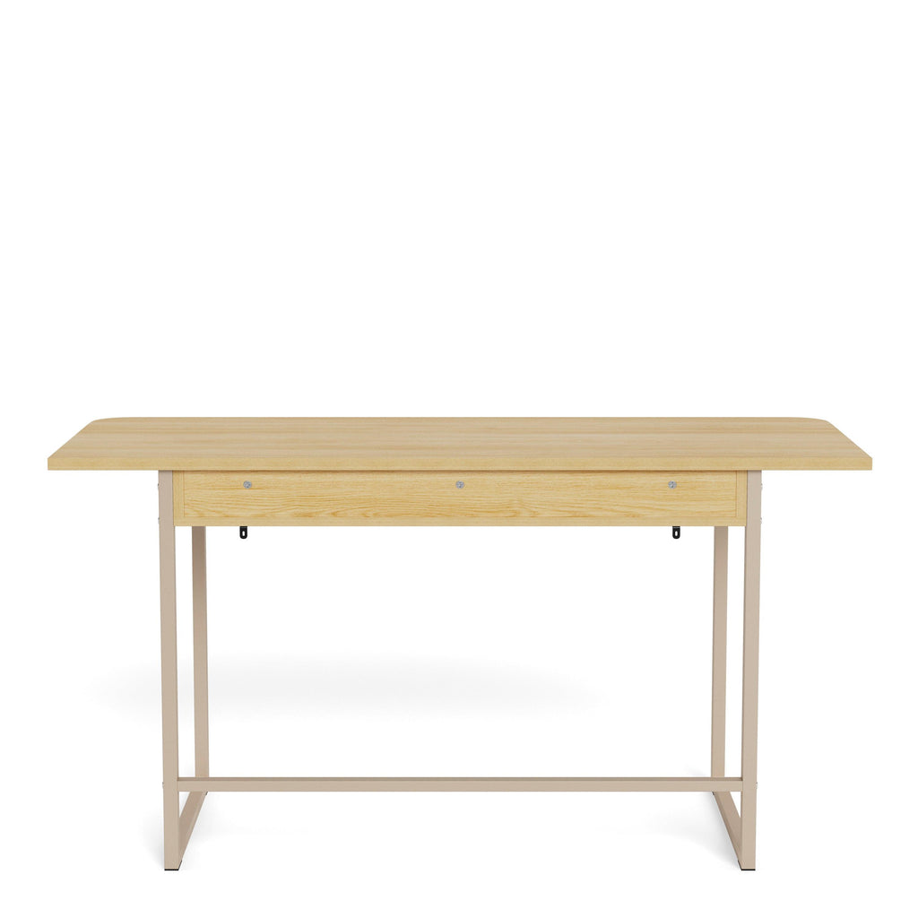 Darlington Console Table with 2 Open Shelves and Oak Top - image 4