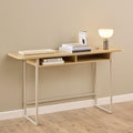 Darlington Console Table with 2 Open Shelves and Oak Top - image 5
