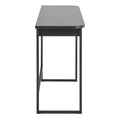 Darlington Console Table with Open Shelf and Oak Top in Black - image 3