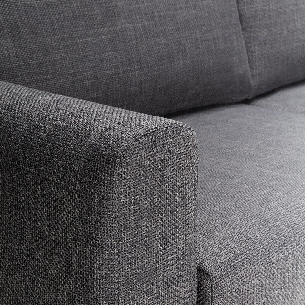 Omaha 3 Seater Sofa in Dark Grey Basel Fabric - image 10