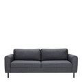 Omaha 3 Seater Sofa in Dark Grey Basel Fabric - image 2