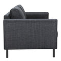Omaha 3 Seater Sofa in Dark Grey Basel Fabric - image 5