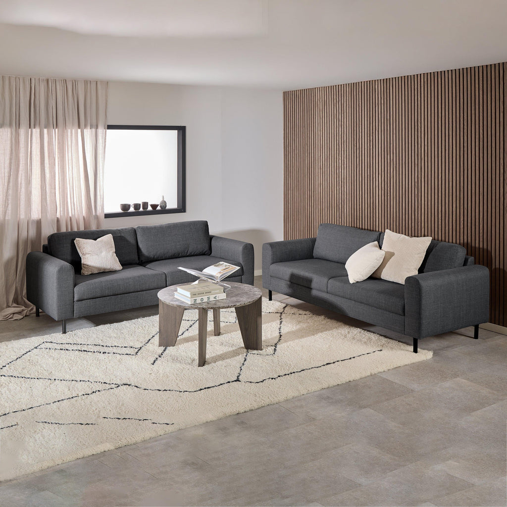 Omaha 3 Seater Sofa in Dark Grey Basel Fabric - image 7