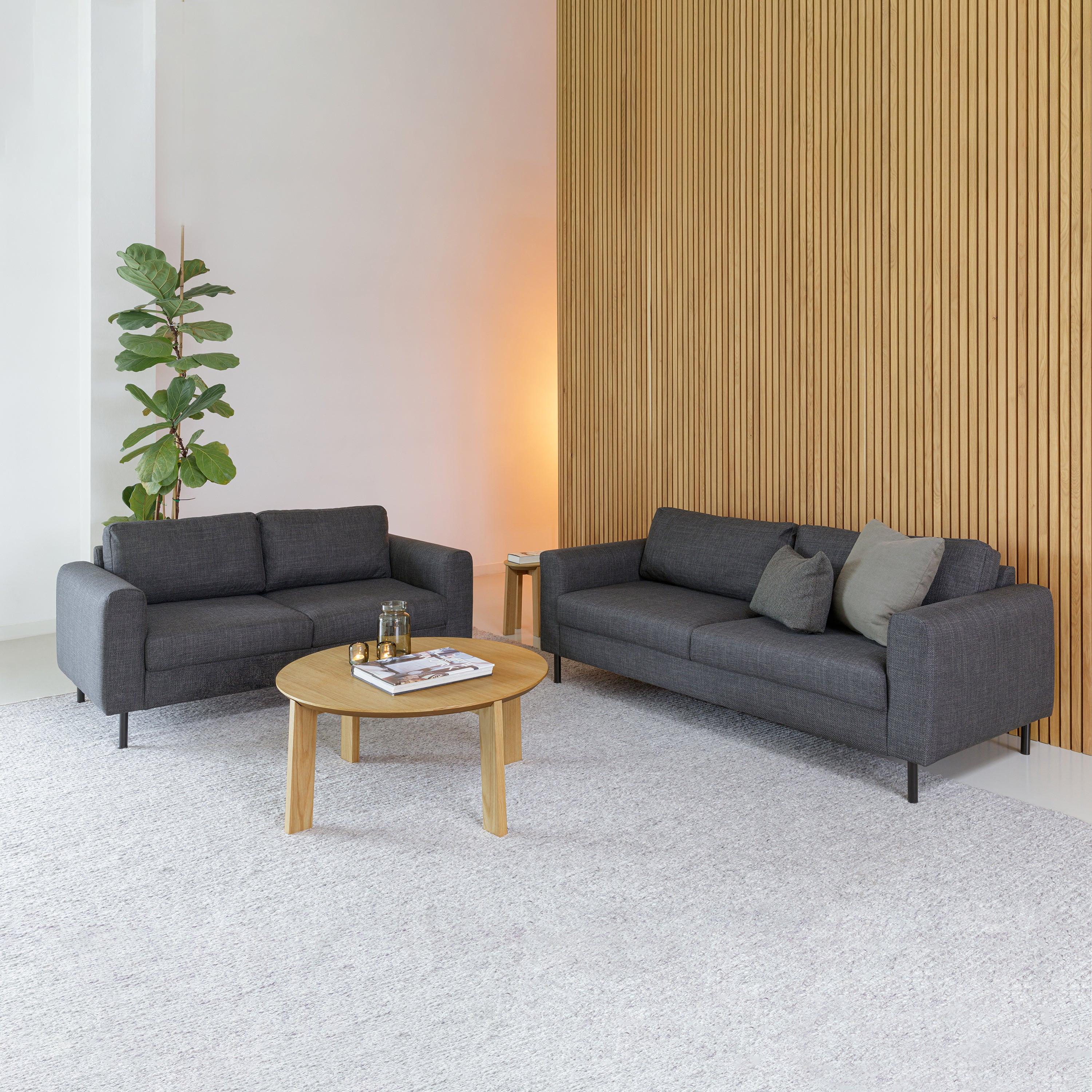 Omaha 3 Seater Sofa in Dark Grey Basel Fabric - image 8