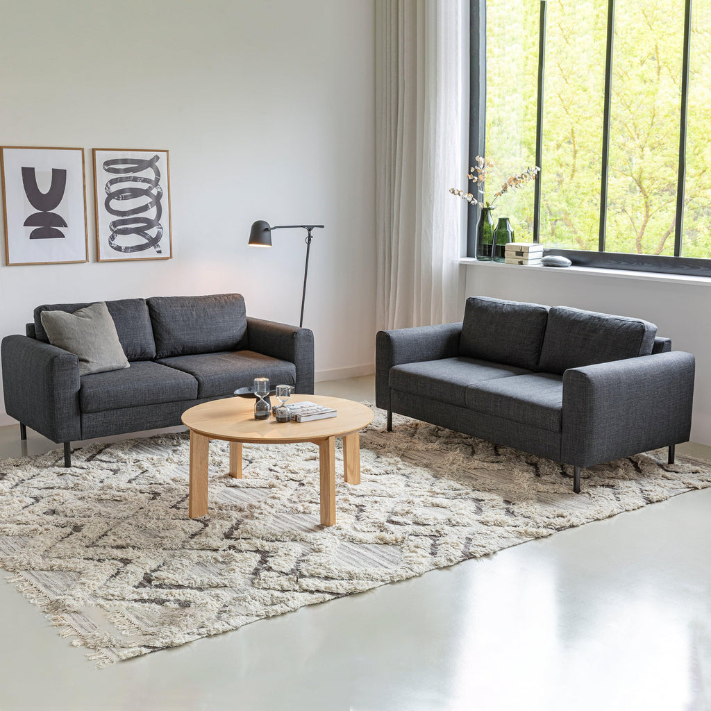 Omaha 2 Seater Sofa in Dark Grey and Basel Fabric - image 7
