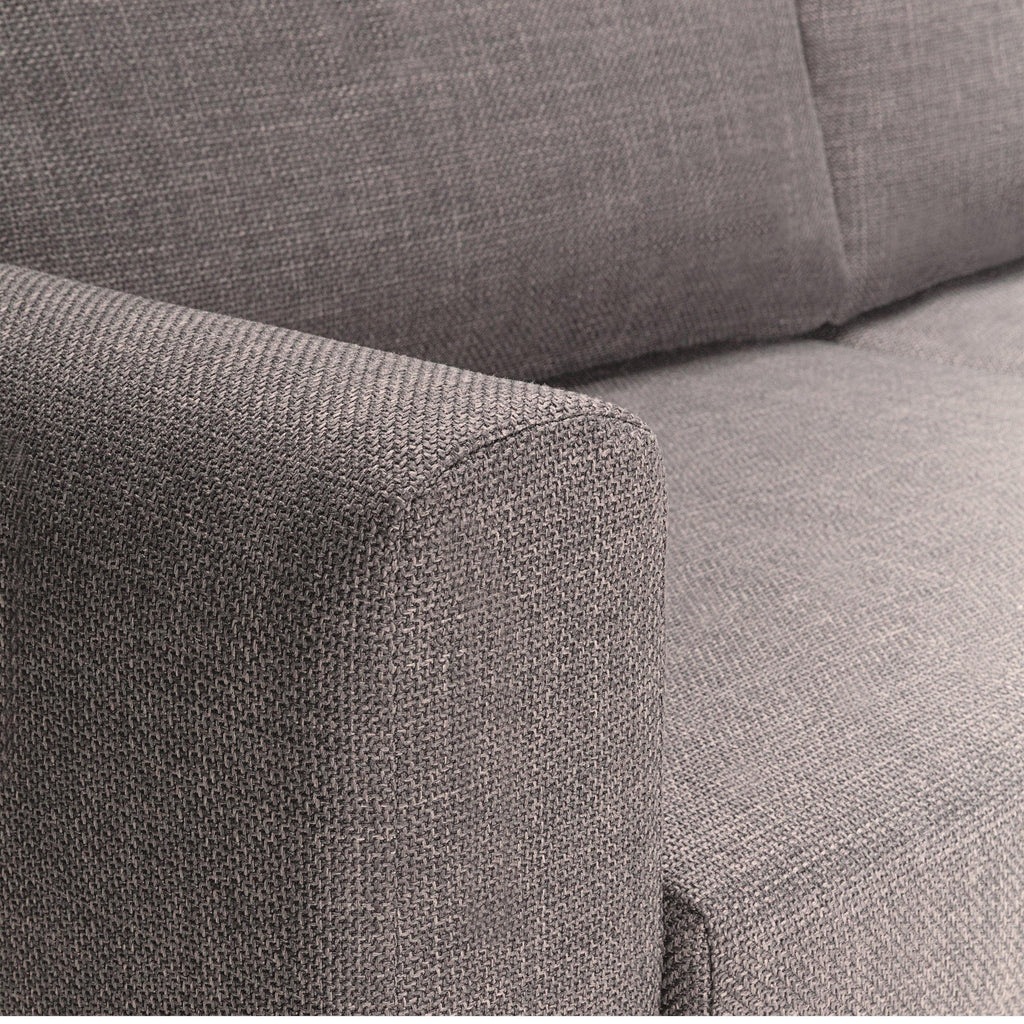 Omaha 2 Seater Sofa in Light Grey Brown Fabric - image 10