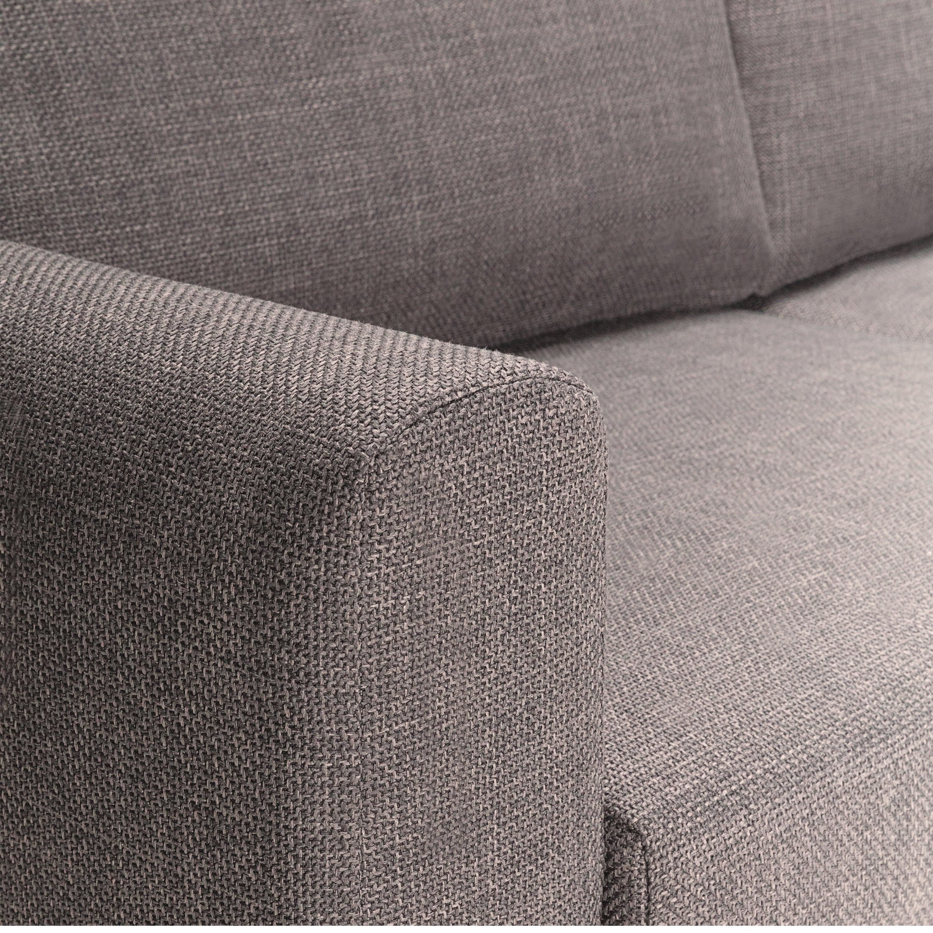 Omaha 2 Seater Sofa in Light Grey Brown Fabric - image 10