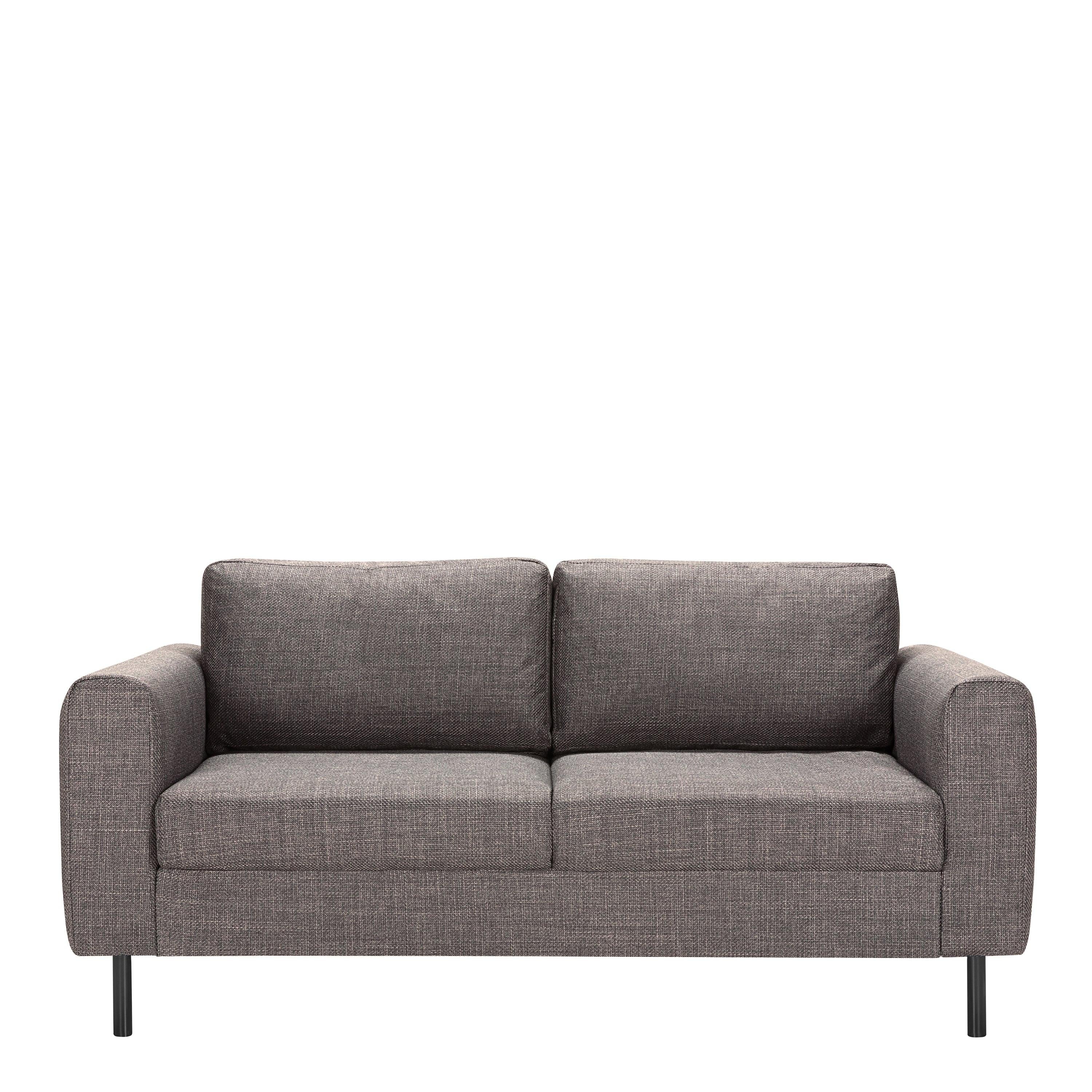 Omaha 2 Seater Sofa in Light Grey Brown Fabric - image 2