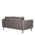 Omaha 2 Seater Sofa in Light Grey Brown Fabric - image 3