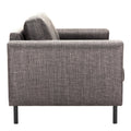 Omaha 2 Seater Sofa in Light Grey Brown Fabric - image 5