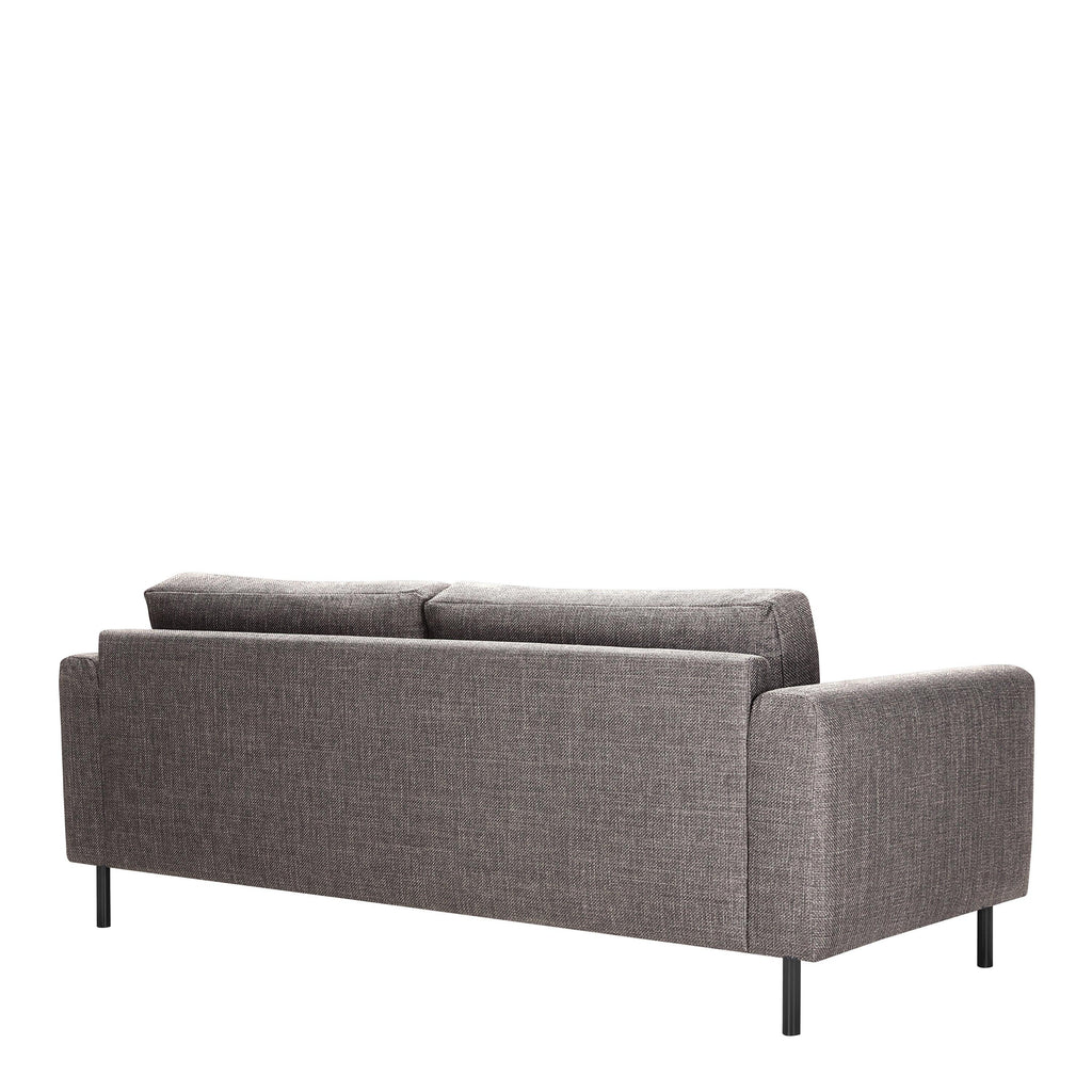 Omaha 3 Seater Sofa in Basel Light Grey Fabric - image 3