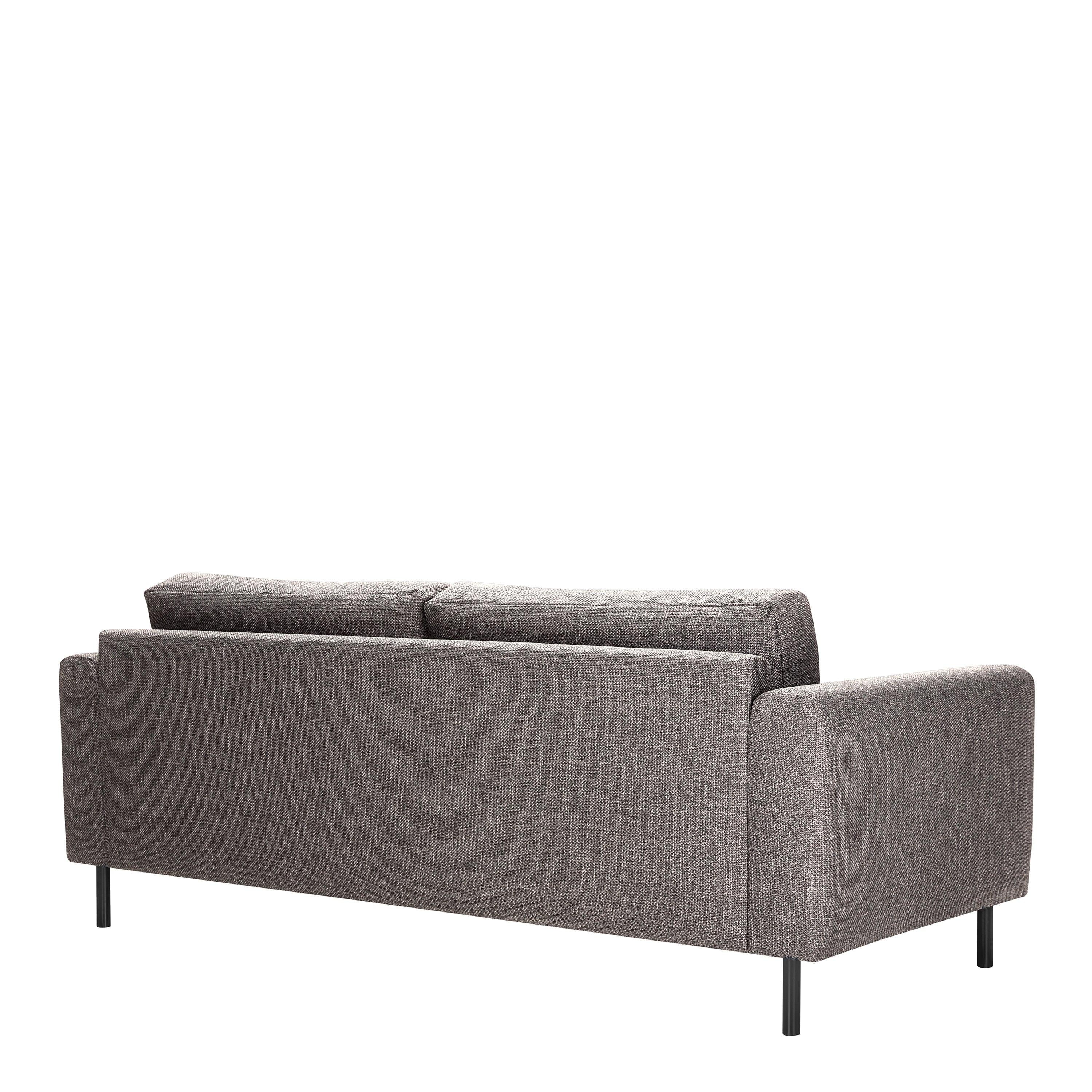 Omaha 3 Seater Sofa in Basel Light Grey Fabric - image 3