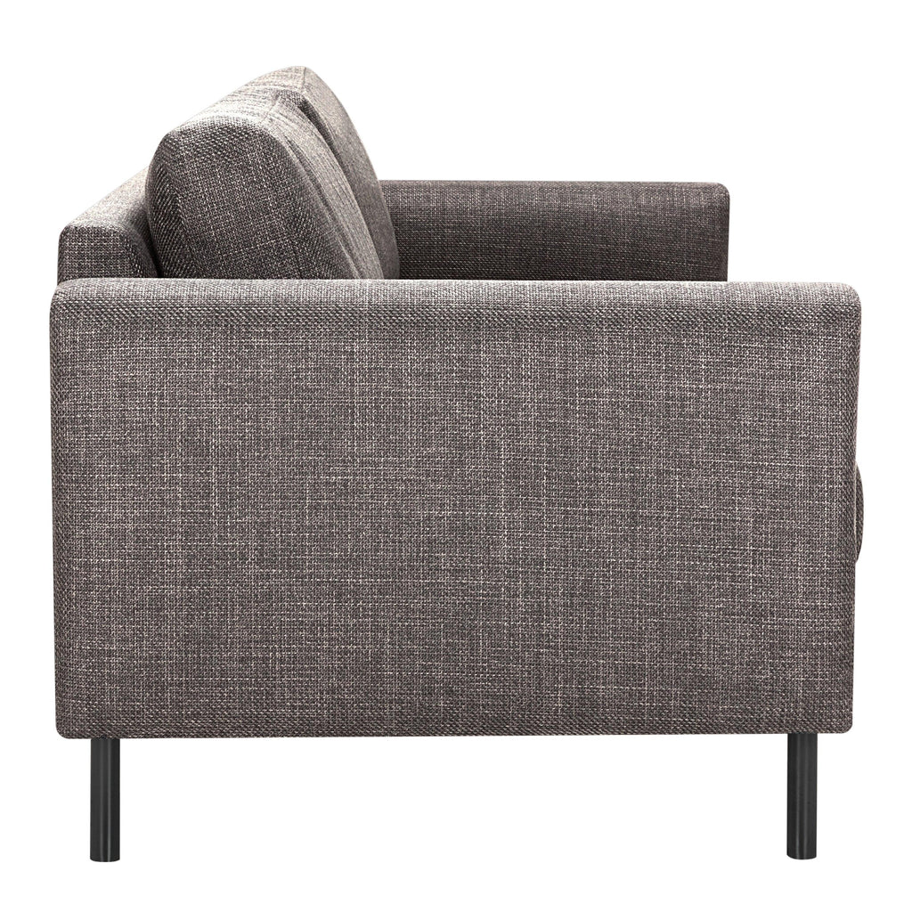 Omaha 3 Seater Sofa in Basel Light Grey Fabric - image 5