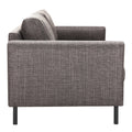 Omaha 3 Seater Sofa in Basel Light Grey Fabric - image 5