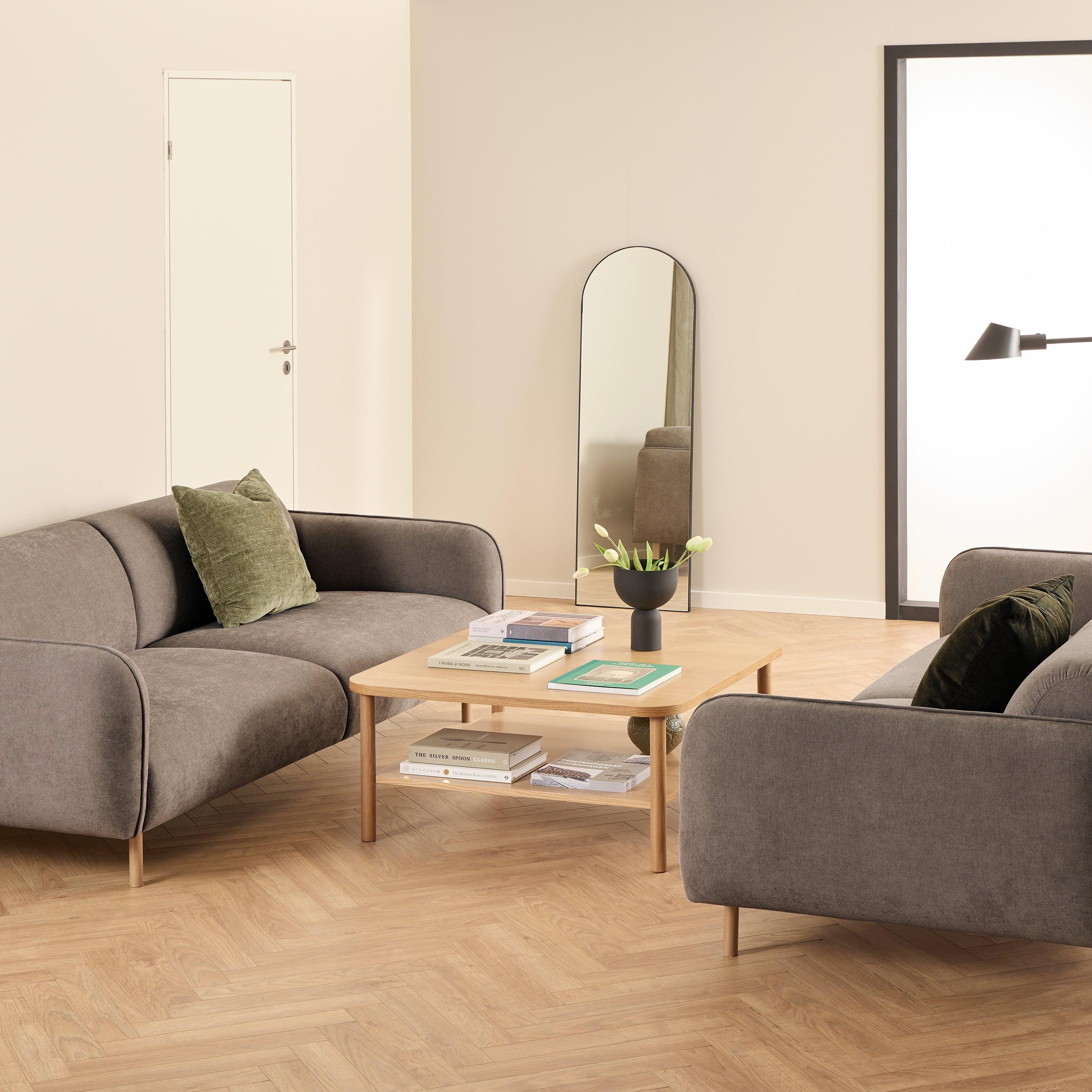 Westham Set of 2 x 3 Seater Sofas in Fay Dusty Brown Fabric - image 6
