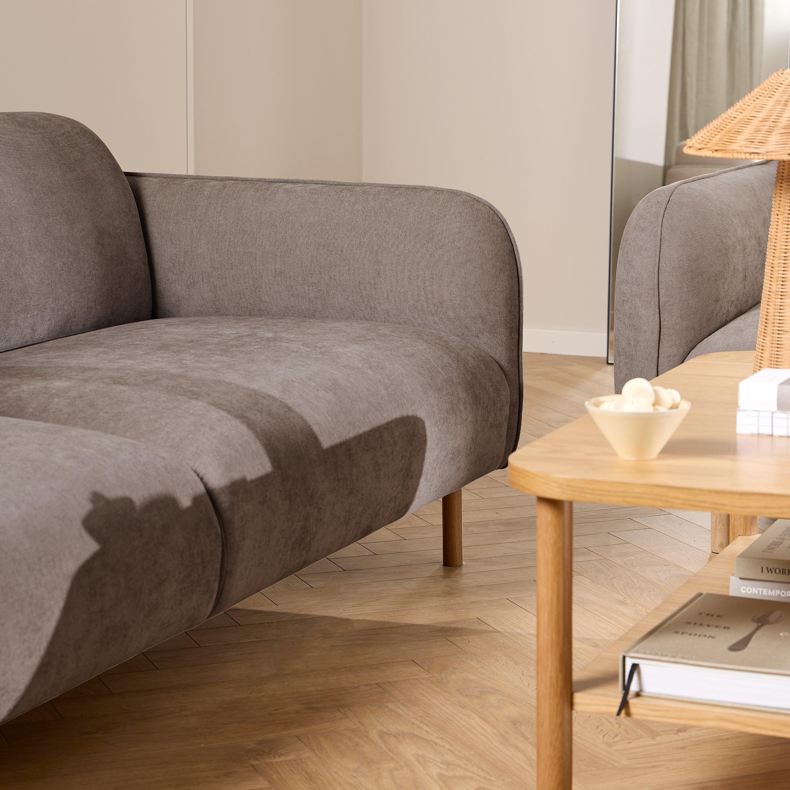 Westham Set of 2 x2.5 Seater Sofas in Fay Dusty Brown Fabric - image 7
