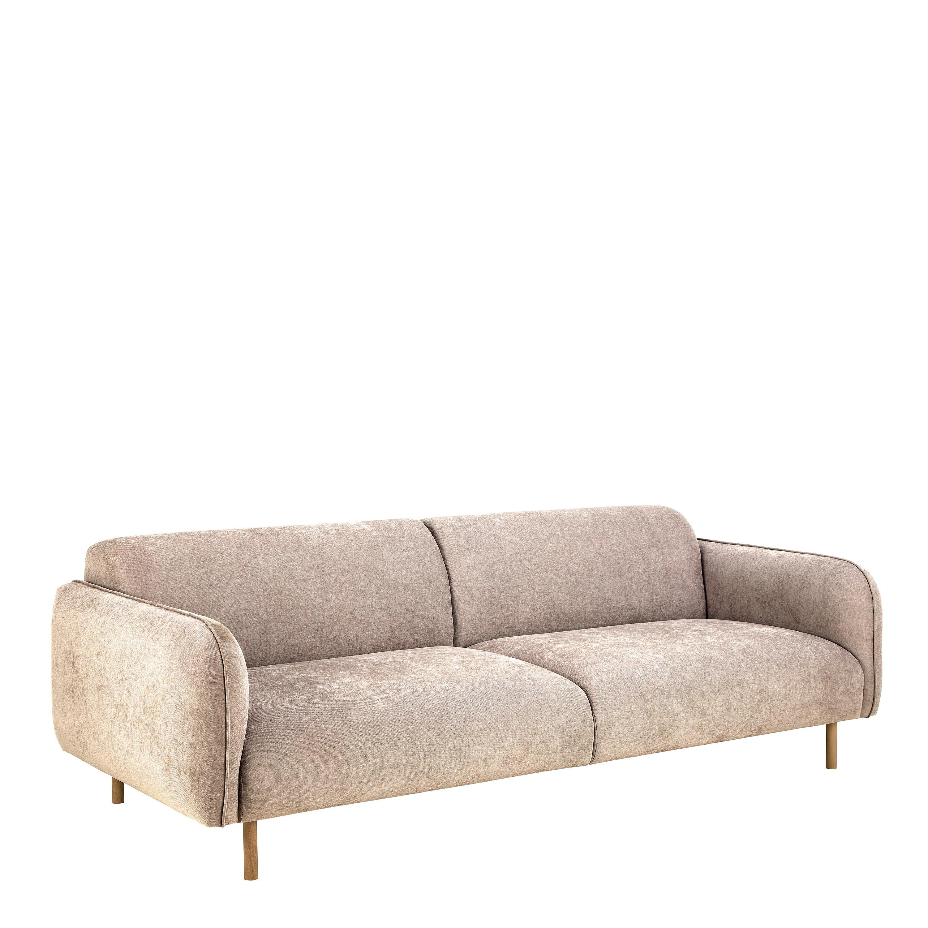 Westham Set of 2 x 3 Seater Sofas in Fay Beige Fabric - image 2