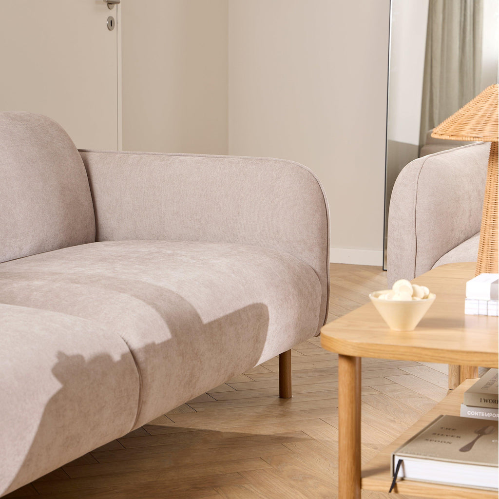 Westham 3 Seater Sofa in Fay Beige Fabric - image 7