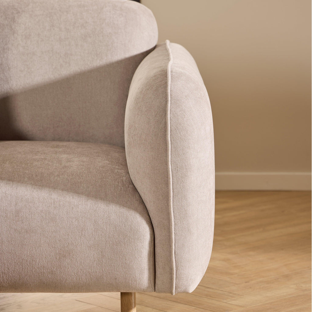 Westham 3 Seater Sofa in Fay Beige Fabric - image 9