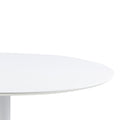 Ibiza Round Dining Table with White Top and White Base - image 4