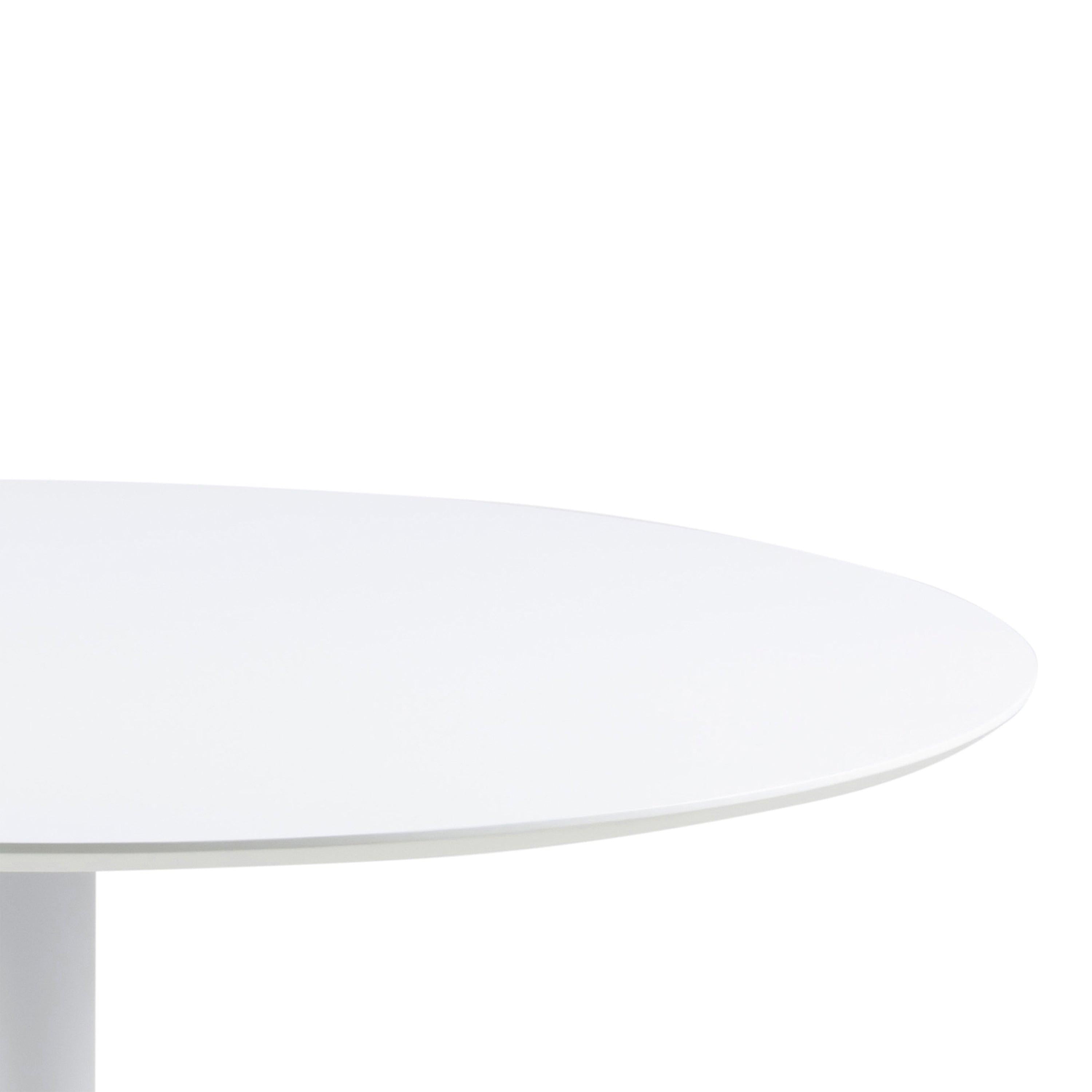 Ibiza Round Dining Table with White Top and White Base - image 4