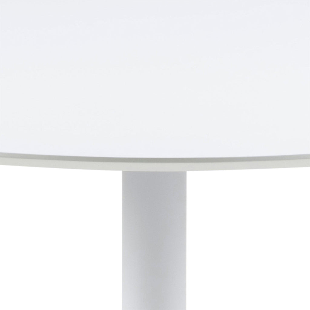 Ibiza Round Dining Table with White Top and White Base - image 5