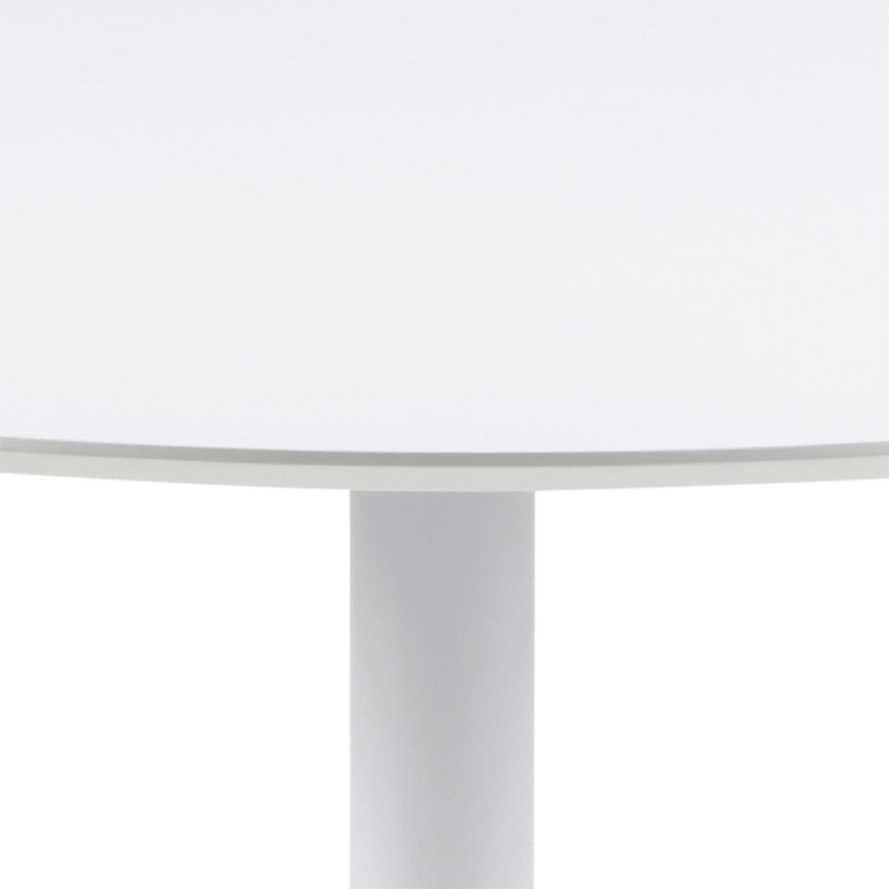 Ibiza Round Dining Table with White Top and White Base - image 5