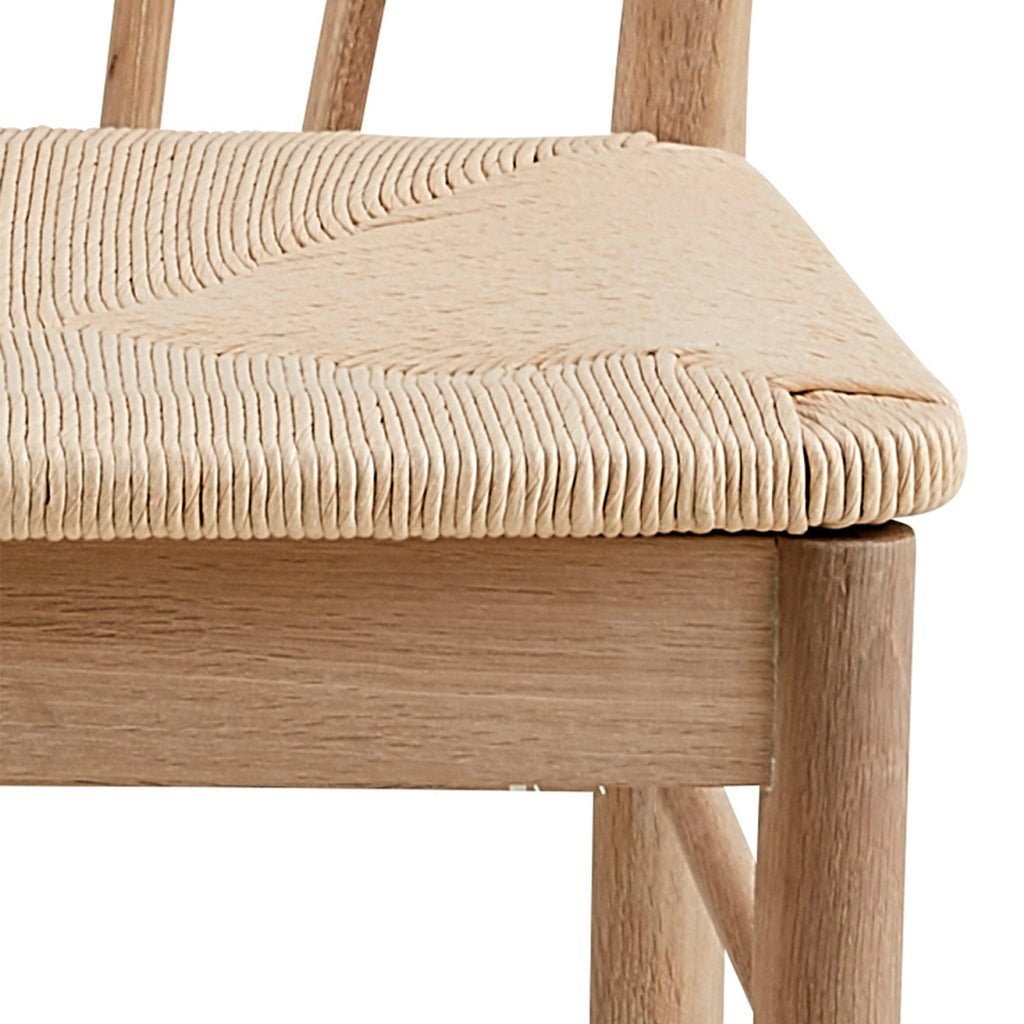 I_Duncan Round Dining Table in White Oak 105cm includes 4 Cassandra Dining Chairs with Armrest in White Oak - image 10