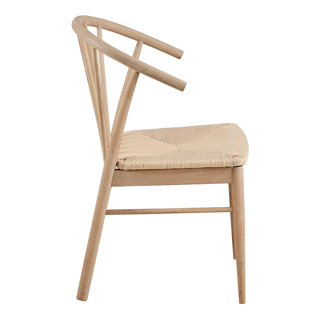 I_Duncan Round Dining Table in White Oak 105cm includes 4 Cassandra Dining Chairs with Armrest in White Oak - image 7