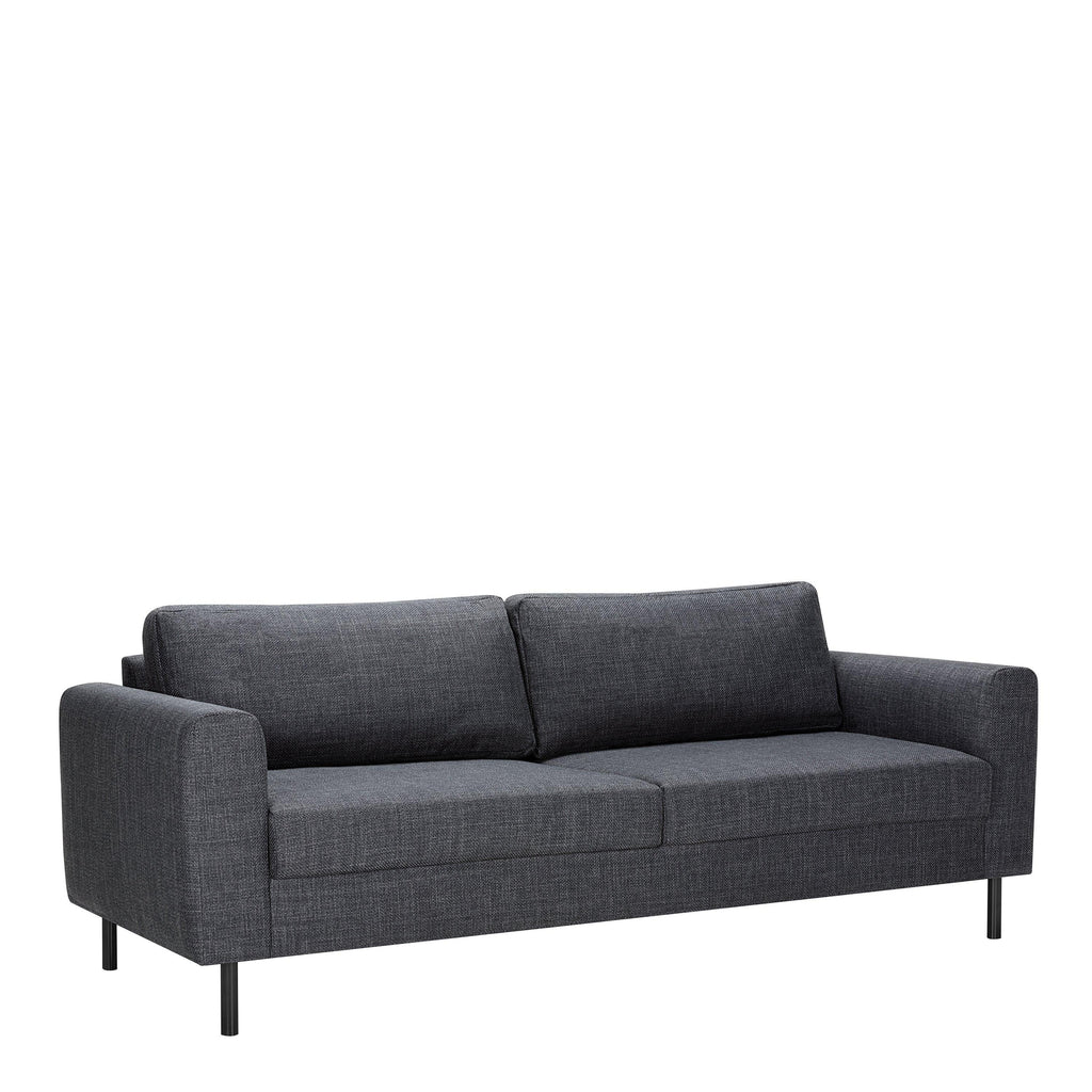 Omaha Set of 2 x 3 Seater Sofas in Basel Dark Grey Fabric - image 2