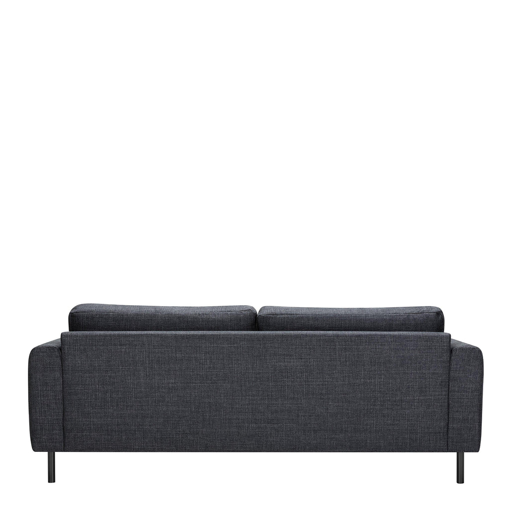 Omaha Set of 2 x 3 Seater Sofas in Basel Dark Grey Fabric - image 5