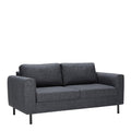 Omaha 2 + 3 Seater Sofa set in Basel Dark Grey Fabric - image 2
