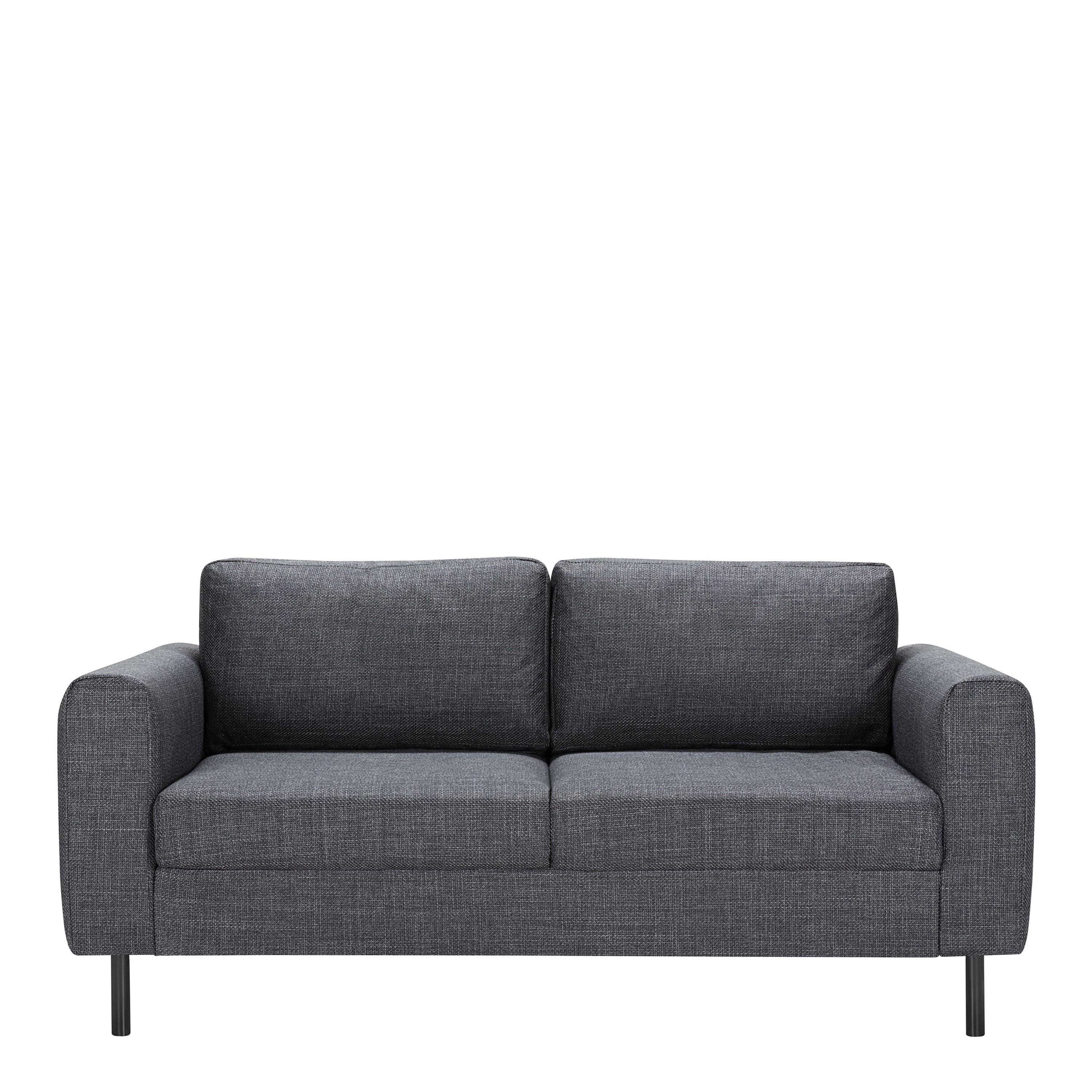 Omaha 2 + 3 Seater Sofa set in Basel Dark Grey Fabric - image 3