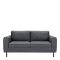 Omaha Set of 2 x 2 Seater Sofas in Basel Dark Grey Fabric - image 3
