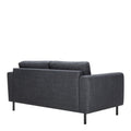 Omaha Set of 2 x 2 Seater Sofas in Basel Dark Grey Fabric - image 4