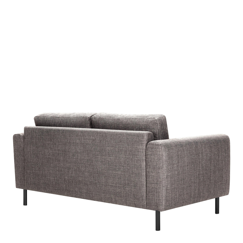 Omaha Set of 2 x 2 Seater Sofas in Basel Light Grey Brown Fabric - image 4