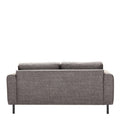 Omaha Set of 2 x 2 Seater Sofas in Basel Light Grey Brown Fabric - image 5