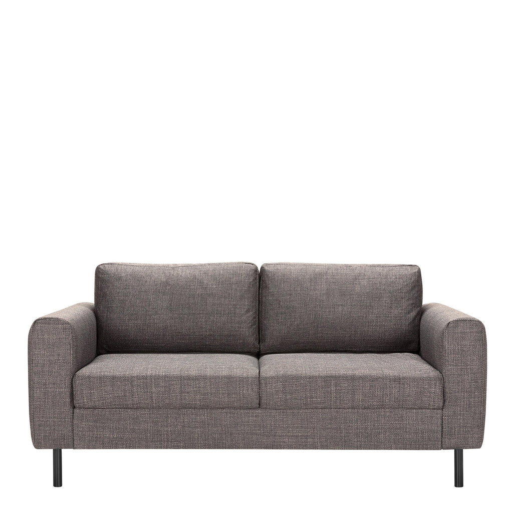 Omaha 2 + 3 Seater Sofa set in Basel Light Grey Brown Fabric - image 3