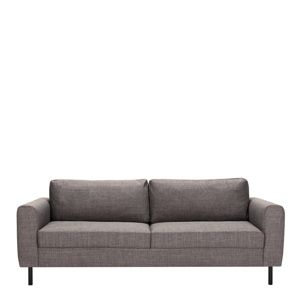 Omaha 2 + 3 Seater Sofa set in Basel Light Grey Brown Fabric - image 9