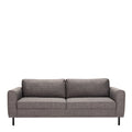 Omaha Set of 2 x 3 Seater Sofas in Basel Light Grey Brown Fabric - image 3