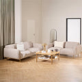 Westham 2.5 + 3 Seater Sofa Set in Fay Beige Fabric