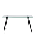 Wilma Dining Table with Glass Top 140x80cm - image 2