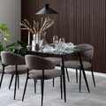 Wilma Dining Table with Glass Top 140x80cm - image 4